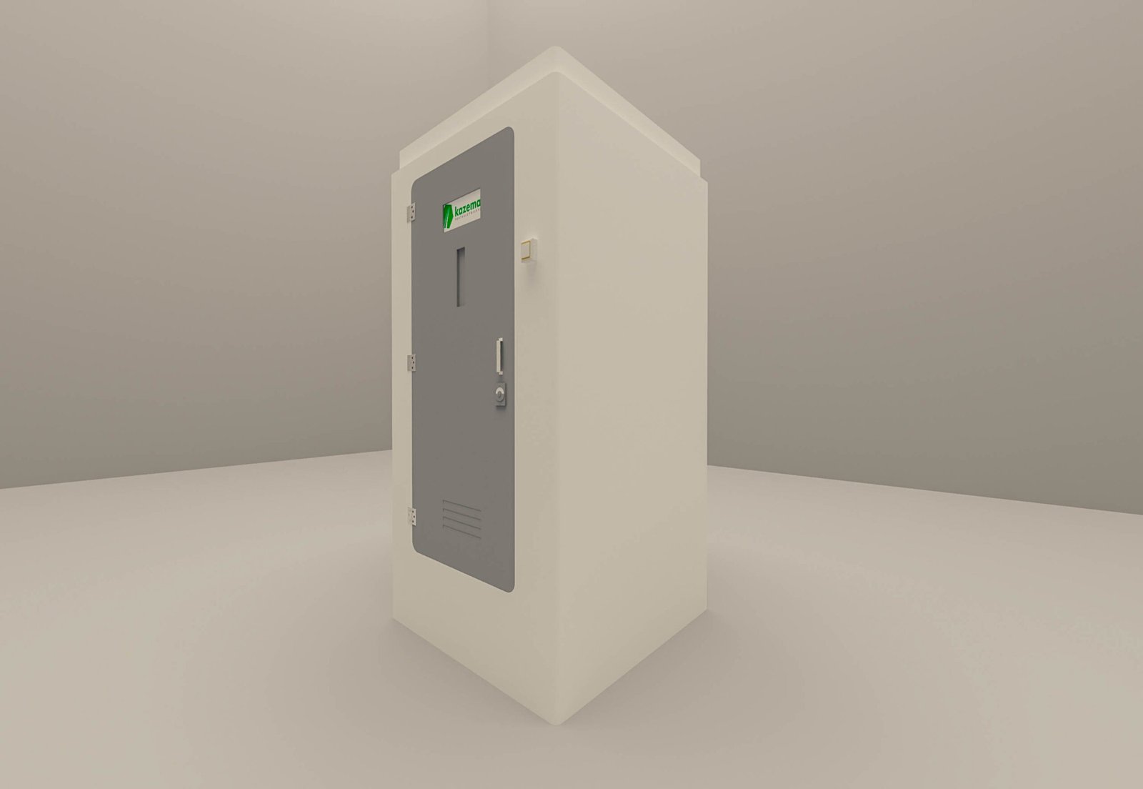 Single Western GRP portable toilet by Kazema